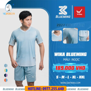 ÁO ĐÁ BANH WIKA BLUEMING XANH NGỌC
