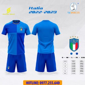 ÁO ĐỘI TUYỂN ITALIA 2022 XANH TÀ BẦU