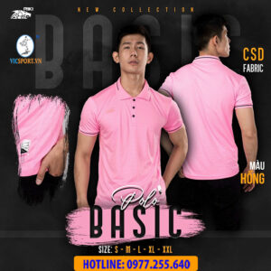 ÁO POLO DI CHUYỂN RIKI BASIC MÀU HỒNG