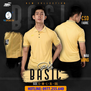 ÁO POLO DI CHUYỂN RIKI BASIC MÀU VÀNG