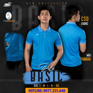 ÁO POLO DI CHUYỂN RIKI BASIC MÀU XANH YAMAHA