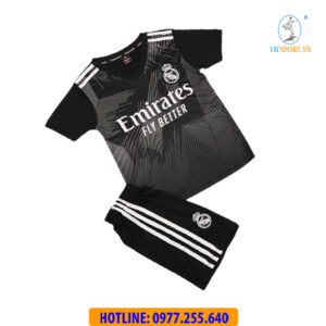 ÁO TRẺ EM CLB REAL MADRID 2022-2023 MÀU ĐEN