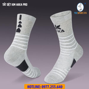 TẤT DỆT KIM AKKA PRO MÀU XÁM