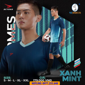 ÁO ĐÁ BANH BEYONO HERMES XANH MINT