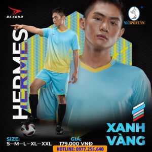ÁO ĐÁ BANH BEYONO HERMES XANH VÀNG