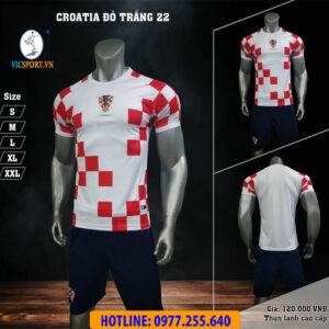 ÁO ĐÁ BANH ĐỘI TUYỂN CROATIA WORLDCUP 2022 SÂN NHÀ
