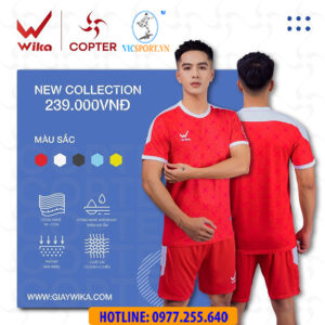 ÁO ĐÁ BANH WIKA COPTER MÀU ĐỎ