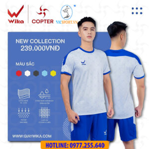 ÁO ĐÁ BANH WIKA COPTER MÀU TRẮNG