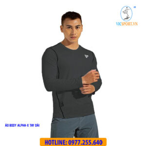 ÁO LÓT BODY ALPHA TAY DÀI MÀU XÁM