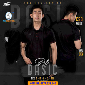 ÁO POLO DI CHUYỂN RIKI BASIC MÀU ĐEN
