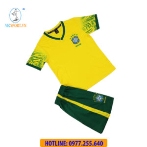 ÁO TRẺ EM ĐỘI TUYỂN BRAZIL 2022 MÀU VÀNG