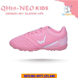 GIÀY ĐÁ BANH TRẺ EM WIKA QH19 NEO MÀU HỒNG