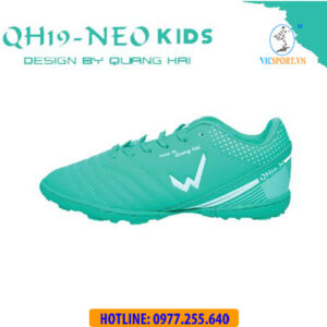GIÀY ĐÁ BANH TRẺ EM WIKA QH19 NEO MÀU XANH LAM