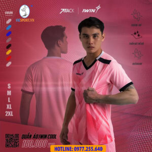 ÁO ĐÁ BANH IWIN COOL ATTACK A07 MÀU HỒNG