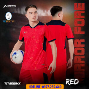 ÁO ĐÁ BANH KAIWIN MIRROR FORCE MÀU ĐỎ