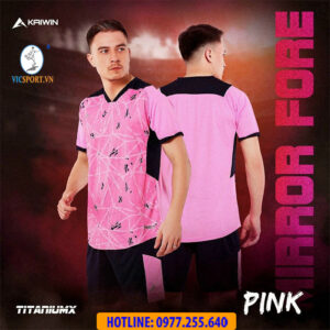 ÁO ĐÁ BANH KAIWIN MIRROR FORCE MÀU HỒNG