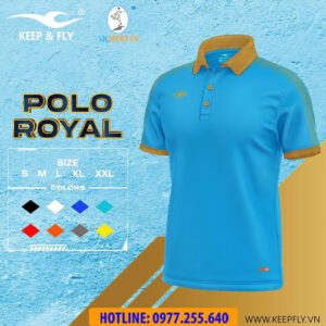 ÁO POLO DI CHUYỂN KEEPFLY ROYAL MÀU XANH DA
