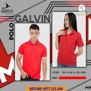 ÁO POLO MIRA GALVIN MÀU ĐỎ