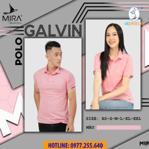 ÁO POLO MIRA GALVIN MÀU HỒNG