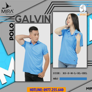 ÁO POLO MIRA GALVIN MÀU XANH NGỌC