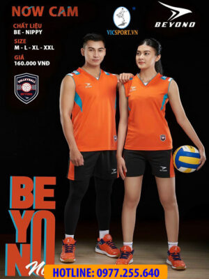 BỘ BÓNG CHUYỀN NAM BEYONO NOW MÀU CAM