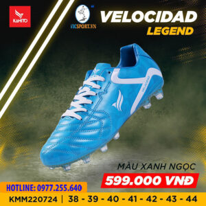 GIÀY ĐÁ BANH KAMITO VELOCIDAD LEGEND FG MÀU XANH NGỌC