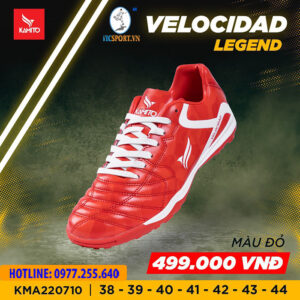 GIÀY ĐÁ BANH KAMITO VELOCIDAD LEGEND TF MÀU ĐỎ