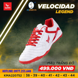 GIÀY ĐÁ BANH KAMITO VELOCIDAD LEGEND TF MÀU TRẮNG