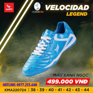 GIÀY ĐÁ BANH KAMITO VELOCIDAD LEGEND TF MÀU XANH NGỌC