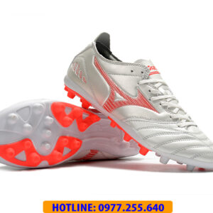 Giày đá banh Mizuno Morelia Neo đế AG màu bạc