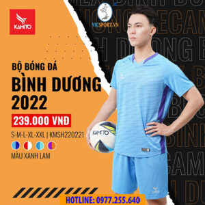 ÁO ĐÁ BANH CLB BÌNH DƯƠNG MÀU XANH LAM