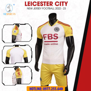 ÁO BÓNG ĐÁ CLB LEICESTER CITY 2022-2023 MÀU TRẮNG