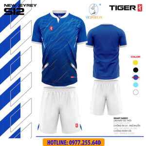 ÁO ĐÁ BANH XSPEED S12 TIGER MÀU XANH BÍCH