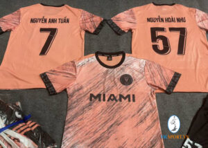 ÁO INTER MIAMI HỒNG PHẤN 22-23 IN CHO KHÁCH