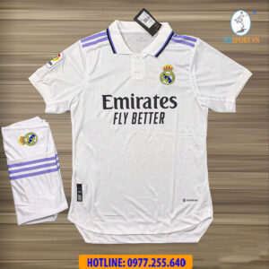 ÁO THÁI LAN F2 CLB REAL MADRID 2022-2023 TRẮNG QUẦN TRẮNG