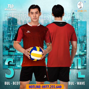 Quấn áo bóng chuyền nam Bulbal Spivol màu đỏ