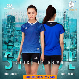 Quấn áo bóng chuyền nữ Bulbal Spivol xanh bích