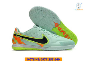 GIÀY ĐÁ BANH CỔ THUN NIKE REACT TIEMPO LEGEND 9 PRO IC XANH NGỌC