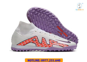 GIÀY ĐÁ BANH SF CỔ CAO NIKE ZOOM MERCUTIAL VAPOR 15 ACADEMY  TF TRẮNG TÍM