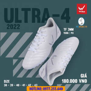 GIÀY ĐÁ BANH WIKA ULTRA 4 MÀU TRẮNG
