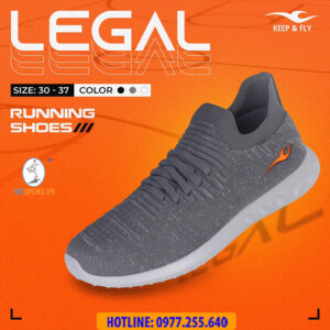 GIÀY THỂ THAO TRẺ EM LEGAL MÀU XÁM