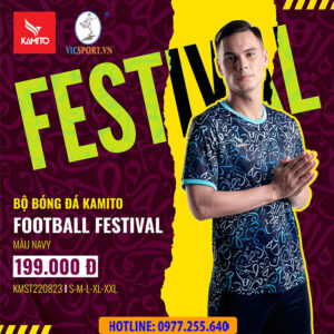 ÁO BÓNG ĐÁ KAMITO FESTIVAL MÀU NAVY