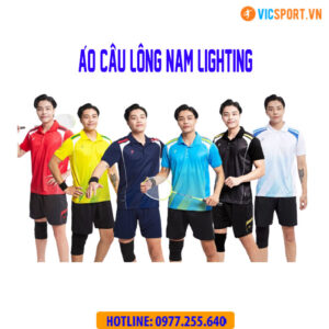 Áo cầu lông nam Justplay Lighting