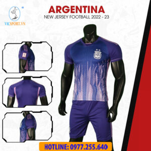 ÁO ĐỘI TUYỂN ARGENTINA WC 2022 MÀU TÍM