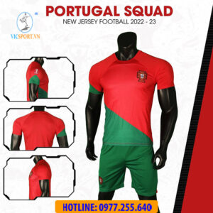 ÁO ĐỘI TUYỂN BỒ ĐÀO NHA WC 2022 MÀU ĐỎ