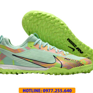 GIÀY ĐÁ BANH NIKE AIR ZOOM MERCURIAL VAPOR 15 ACADEMY CỔ THUN TF MÀU XANH NGỌC