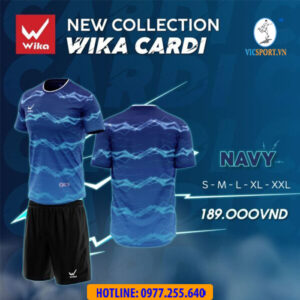 ÁO ĐÁ BANH WIKA CARDI MÀU NAVY