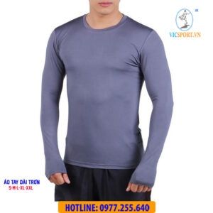 ÁO LÓT BODY DÀI TAY TRƠN MÀU XÁM