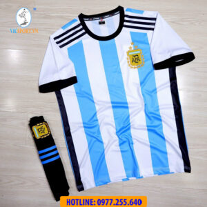ÁO ĐÁ BANH ĐỘI TUYỂN ARGENTINA VỔ ĐỊCH WC 2022 SÂN NHÀ