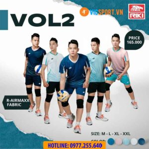 Quần áo bóng chuyền nam Riki Vol 2